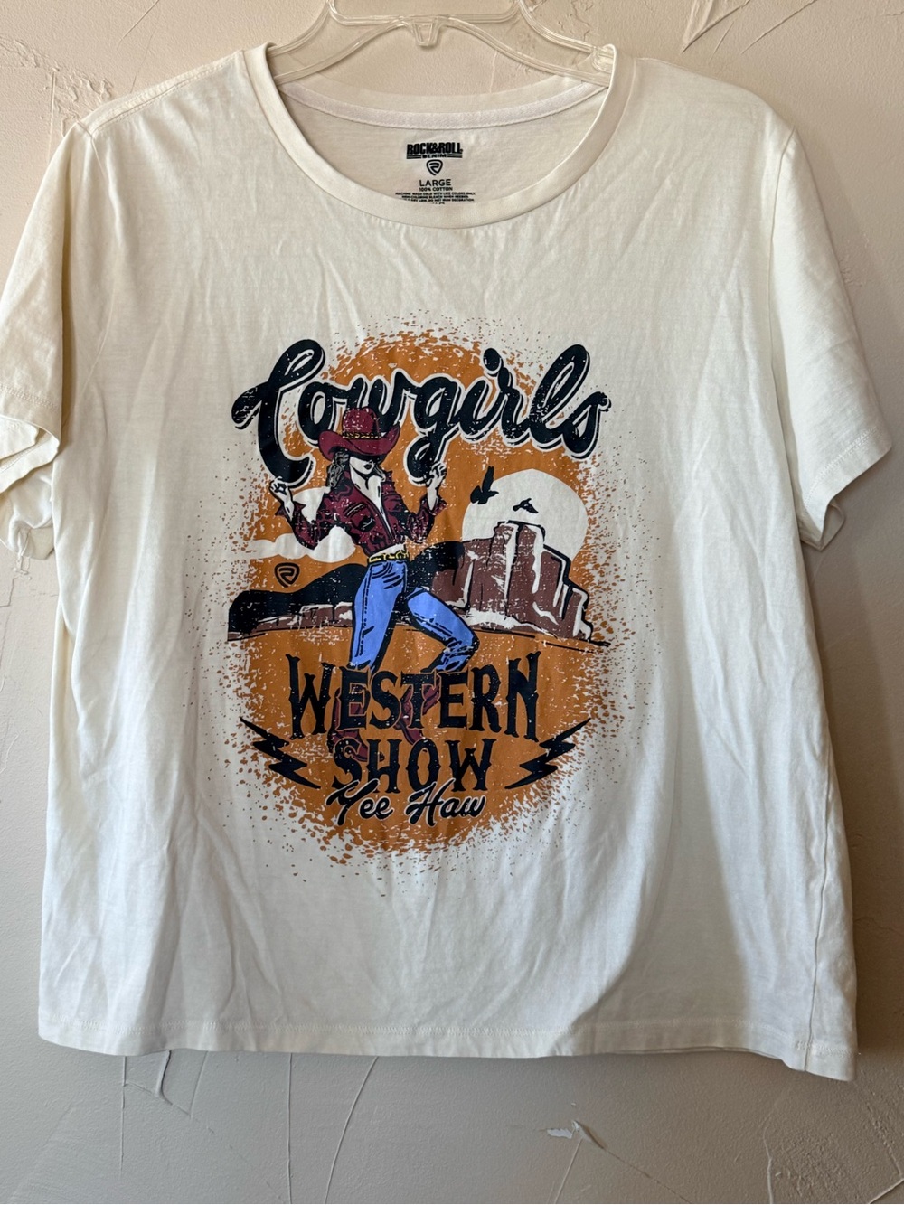 ROCK &ROLL DENIM Cowgirls Western Show Graphic Tee - boho Cowboy western